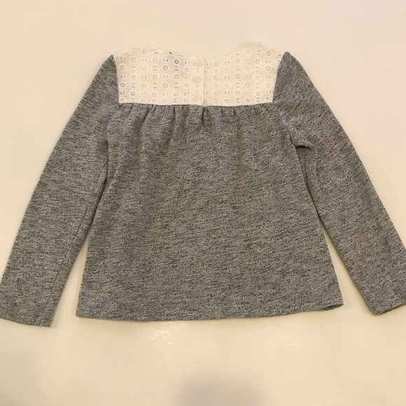 Gap Eyelet Bib-Front Knit Top 4T - Picture 3 of 5